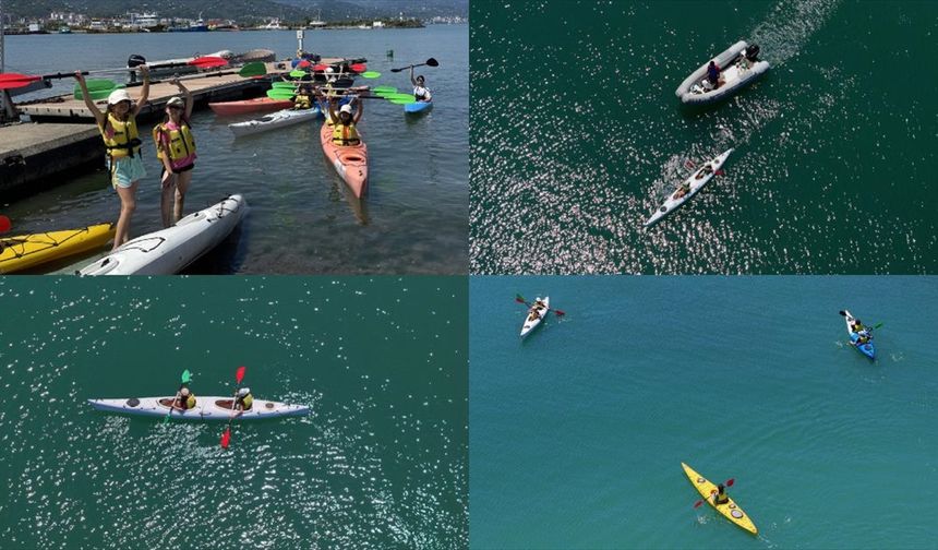 Geleceğin su sporcuları Karadeniz'de yetişiyor