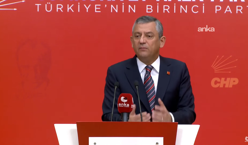 CHP Genel Başkanı Özgür Özel açıklama yapıyor / Ankara #Canlı