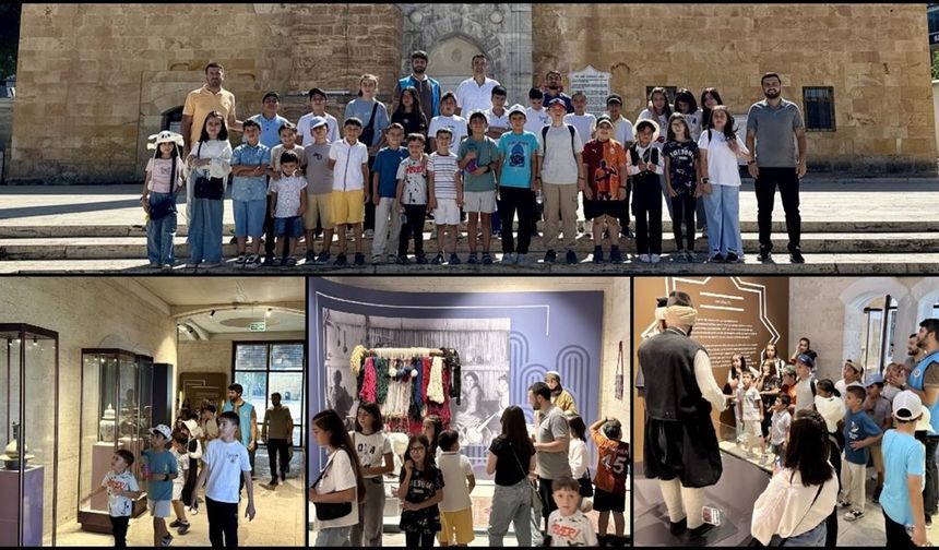 Kur'an kursu öğrencileri, memleketlerinin tarihi ve kültürel mekanlarını tanıyor