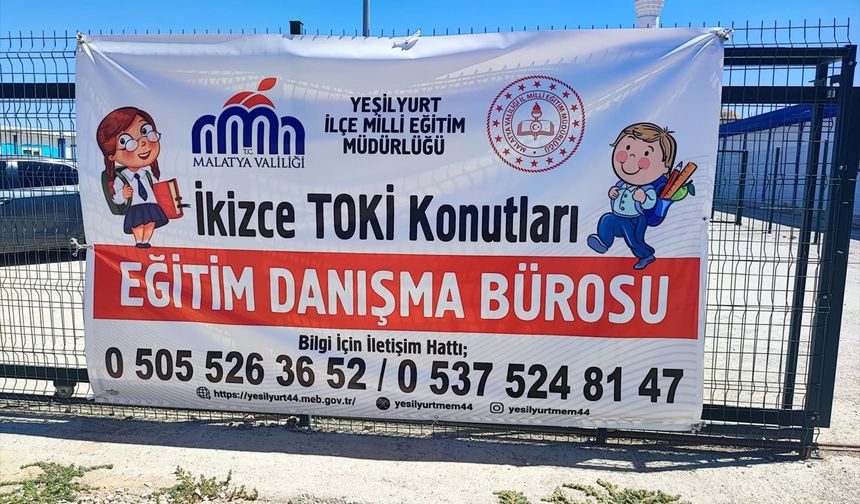 Malatya İkizce deprem konutları alanında "Eğitim Danışma Bürosu" açıldı