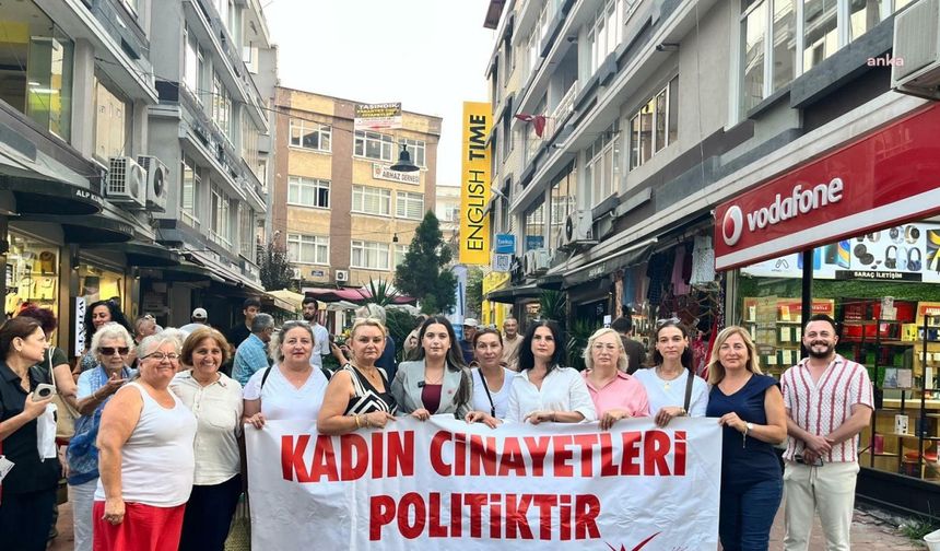CHP Samsun İl Kadın Kollarından yaşamını yitiren Meclis personeli Saliha Akkaş için protesto