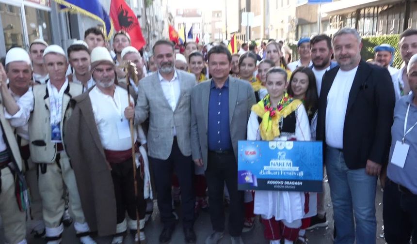 Osmangazi’de Uluslararası Balkan Festivali renkli görüntülerle başladı