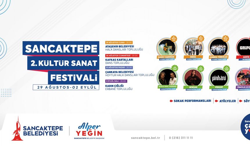 Sancaktepe Belediyesi Kültür Sanat Festivali başlıyor 