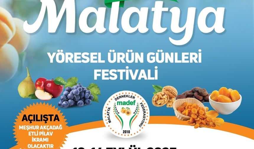 Malatya yöresel ürün günleri festivali başlıyor