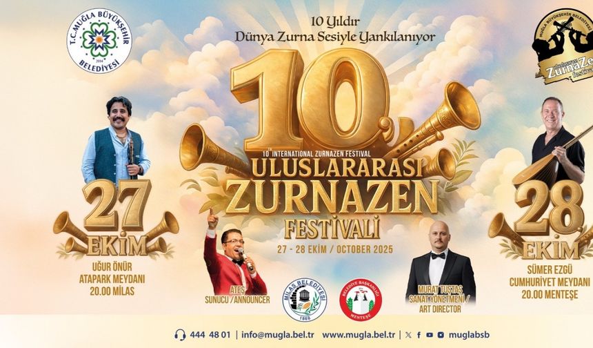 Muğla’da “Zurnazen Festivali” 10. yılında dünyanın dört bir yanından ustaları buluşturacak
