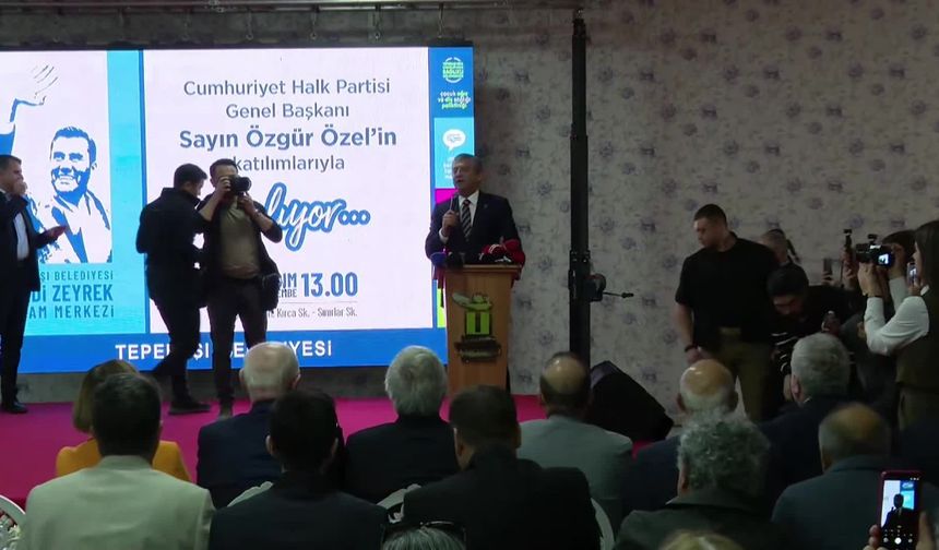 Özgür Özel: “Bizim yaptığımız belediyeciliğin adı halkçı belediyeciliktir”