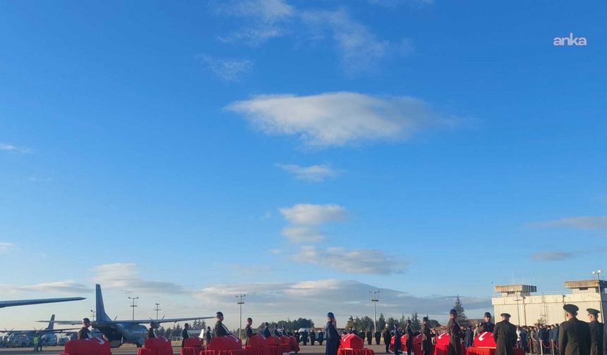 TSK’ya Ait C130 Uçağının Düşmesinde Şehit Olan 20 Asker Ankara’da Törenle Uğurlandı