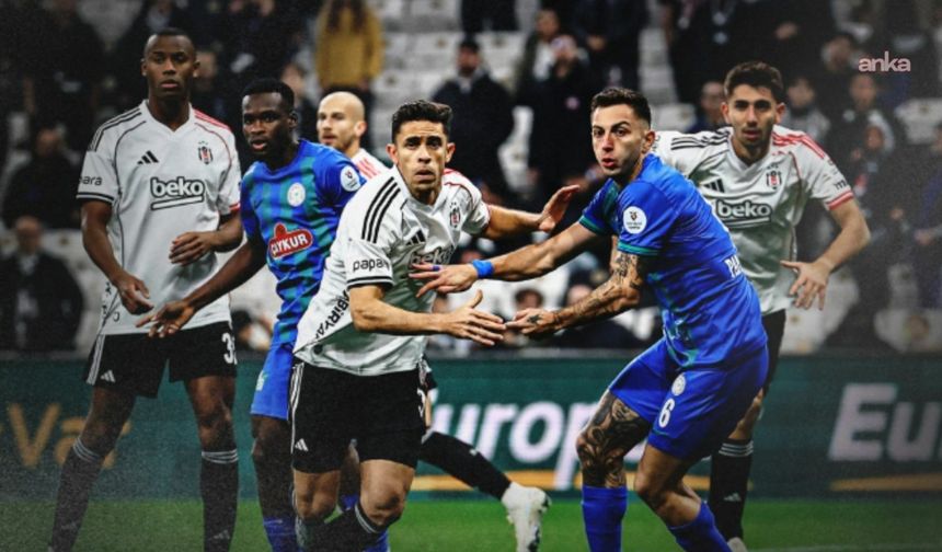 Beşiktaş, Rizespor'u 1-0 mağlup etti