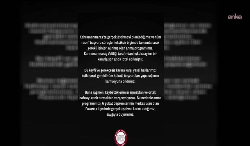 Deprem Anmasına Valilik Engeli