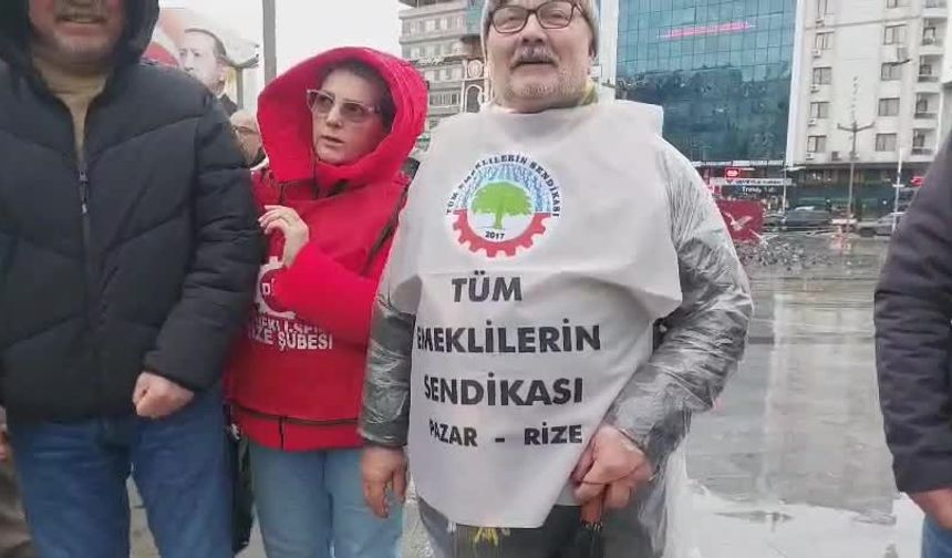 Rize’de geçim mitingi
