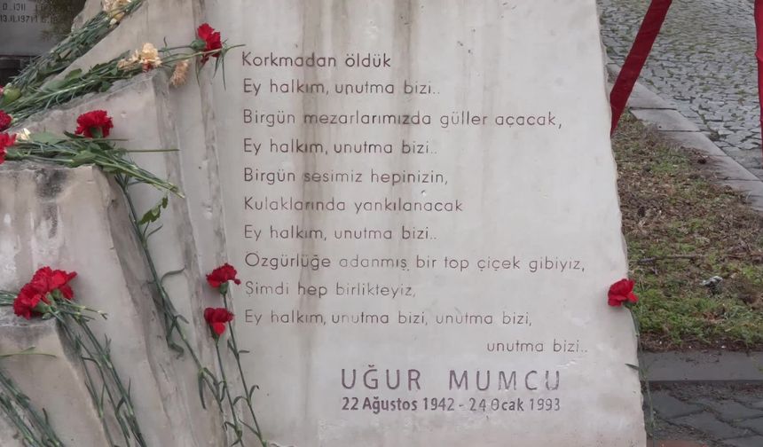 Uğur Mumcu, katledilişinin 33’üncü yılında mezarı başında anıldı