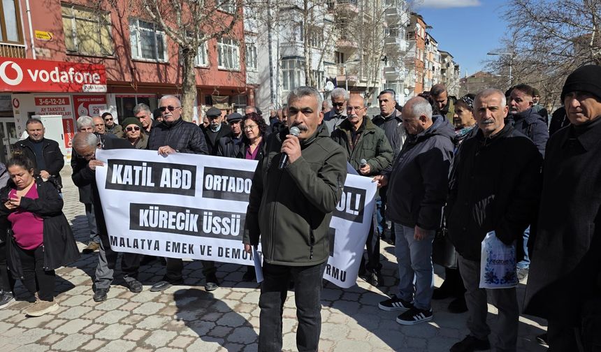 Malatya’da ABD ve İsrail Protestosu: “ABD-İsrail saldırganlığı haydutluktur”