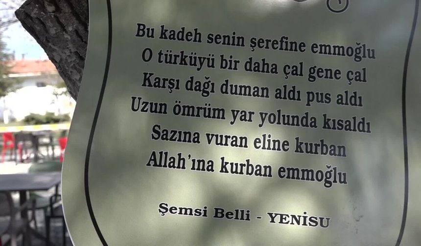 Arguvan’da ozanların dörtlükleri ağaçlarda yaşatılıyor