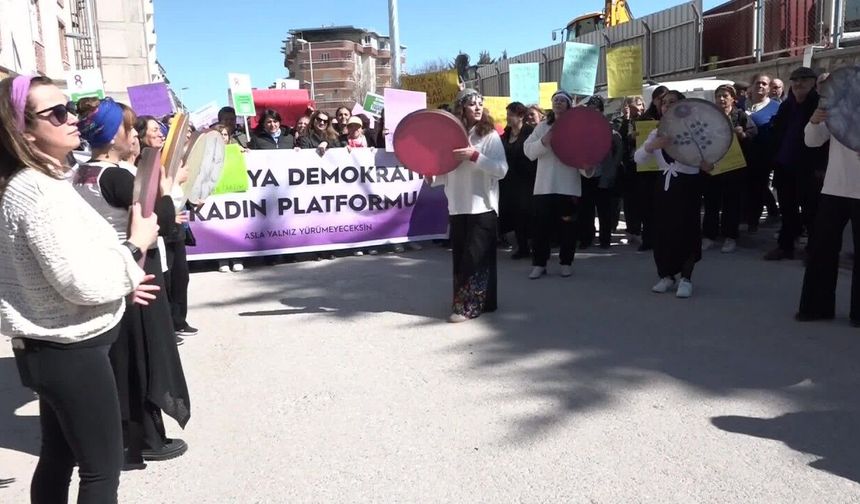 Malatya’da 8 Mart Yürüyüşü: "Örgütlü Mücadeleye Çağırıyoruz"