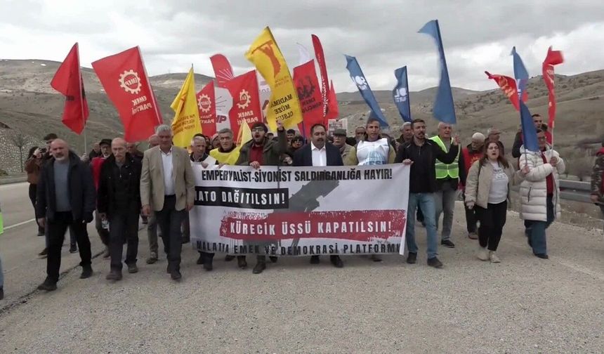 Kürecik’te NATO'ta protesto: “Emperyalist siyonist saldırganlığa hayır, Kürecik Üssü kapatılsın”
