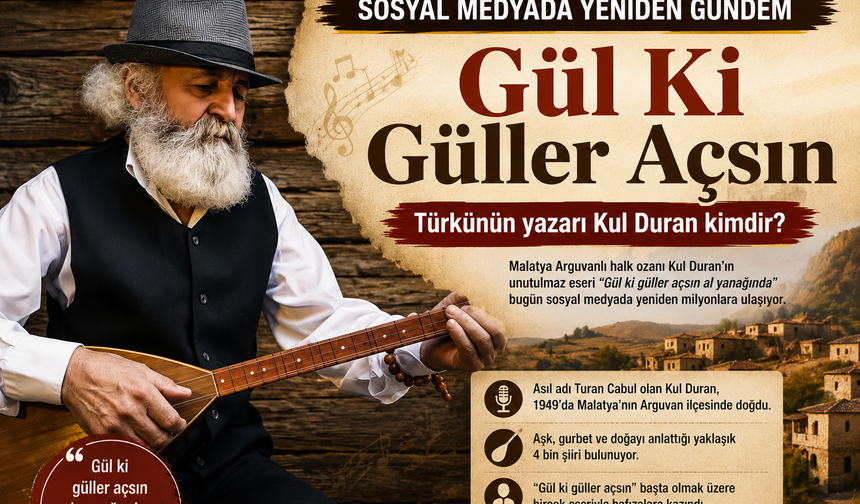 "Gül ki güller açsın al yanağında" dedirten ömür: Kul Duran'ın hikayesi