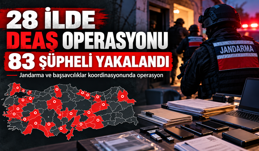 Malatya Dahil 28 İlde Dev DEAŞ Operasyonu: 83 Şüpheli Yakalandı