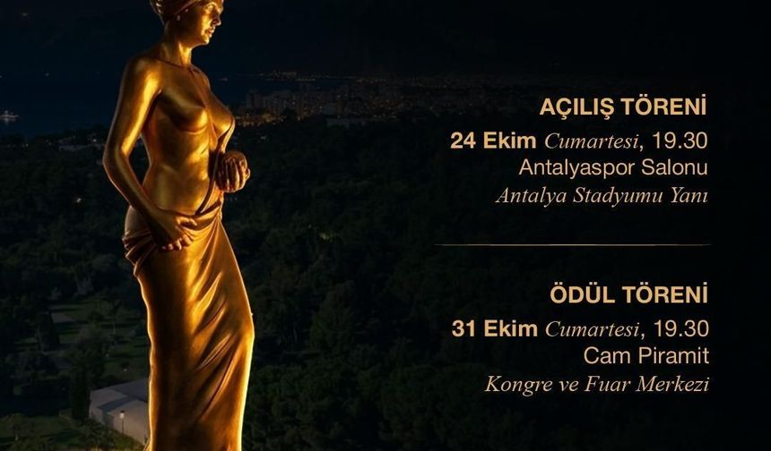 63. Antalya Altın Portakal Film Festivali Başlıyor: Pınar Altuğ ve Emre Kınay Sunacak