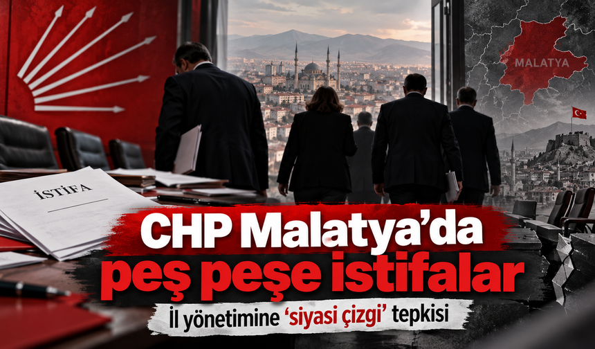 CHP Malatya’da peş peşe istifalar: İl yönetimine “siyasi çizgi” tepkisi