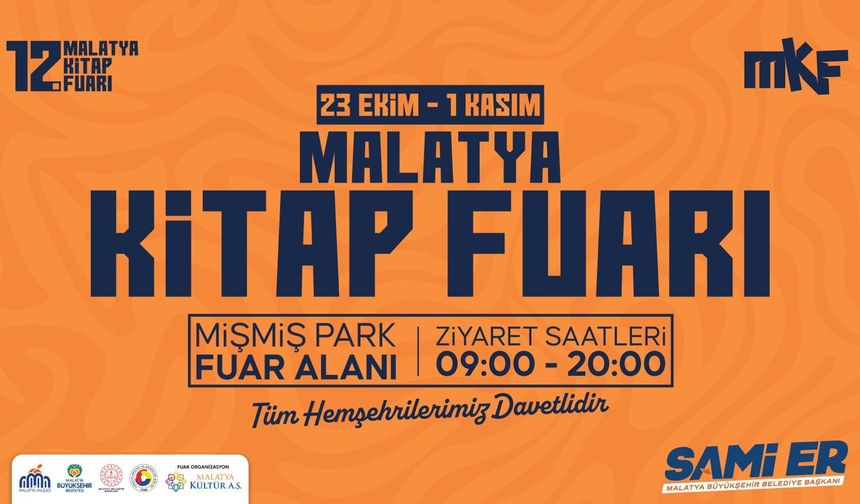 12. Malatya Kitap Fuarı kapılarını açıyor: 300 yayınevi, 300’ü aşkın yazar