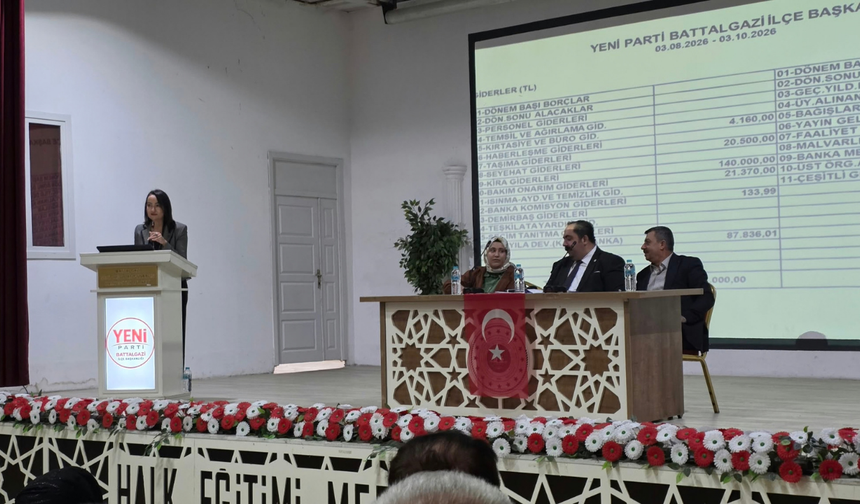 Yeni Parti Battalgazi 1. İlçe Kongresi Yapıldı: Alper Gürsoy Tek Aday