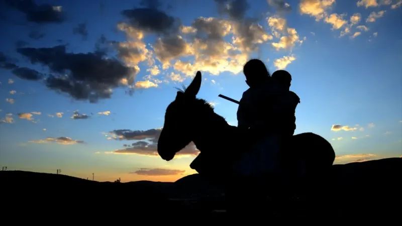 Kars'ta gün batımı