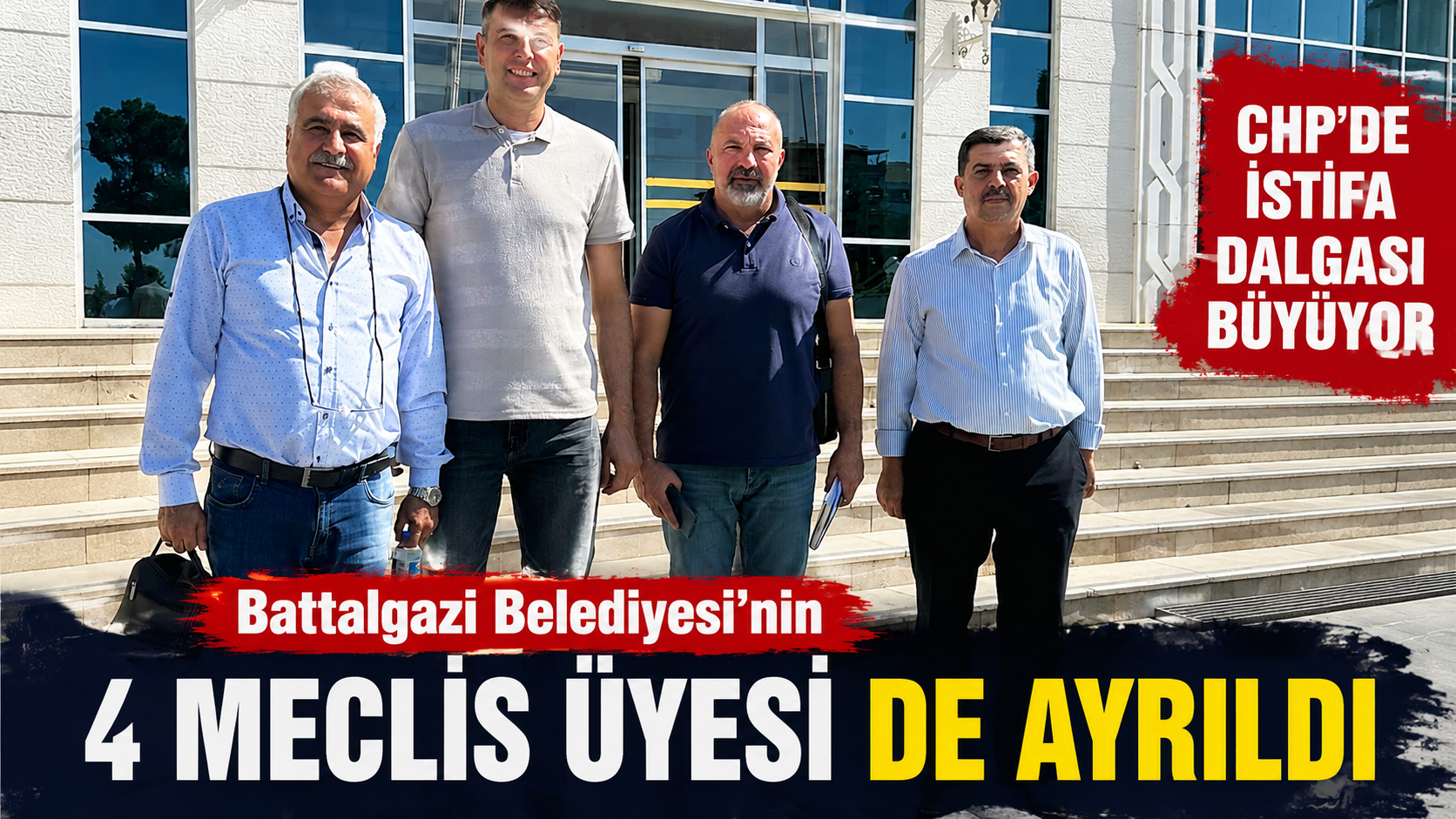 Malatya’da CHP’de istifa dalgası büyüyor: Battalgazi Belediyesi’nin 4 meclis üyesi istifa etti