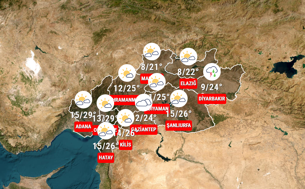Malatya'da bugün hava nasıl olacak? Meteoroloji açıkladı: Gündüz 20, sabah 8 derece