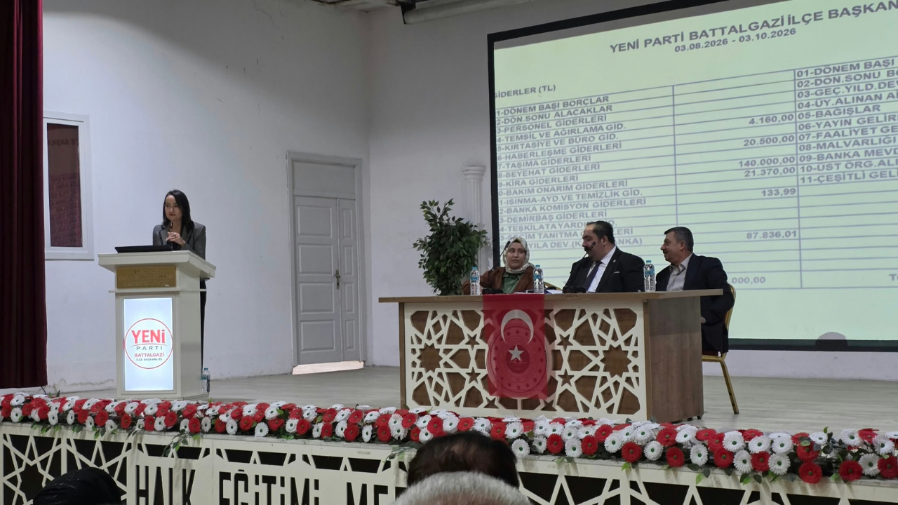 Yeni Parti Battalgazi 1. İlçe Kongresi Yapıldı: Alper Gürsoy Tek Aday