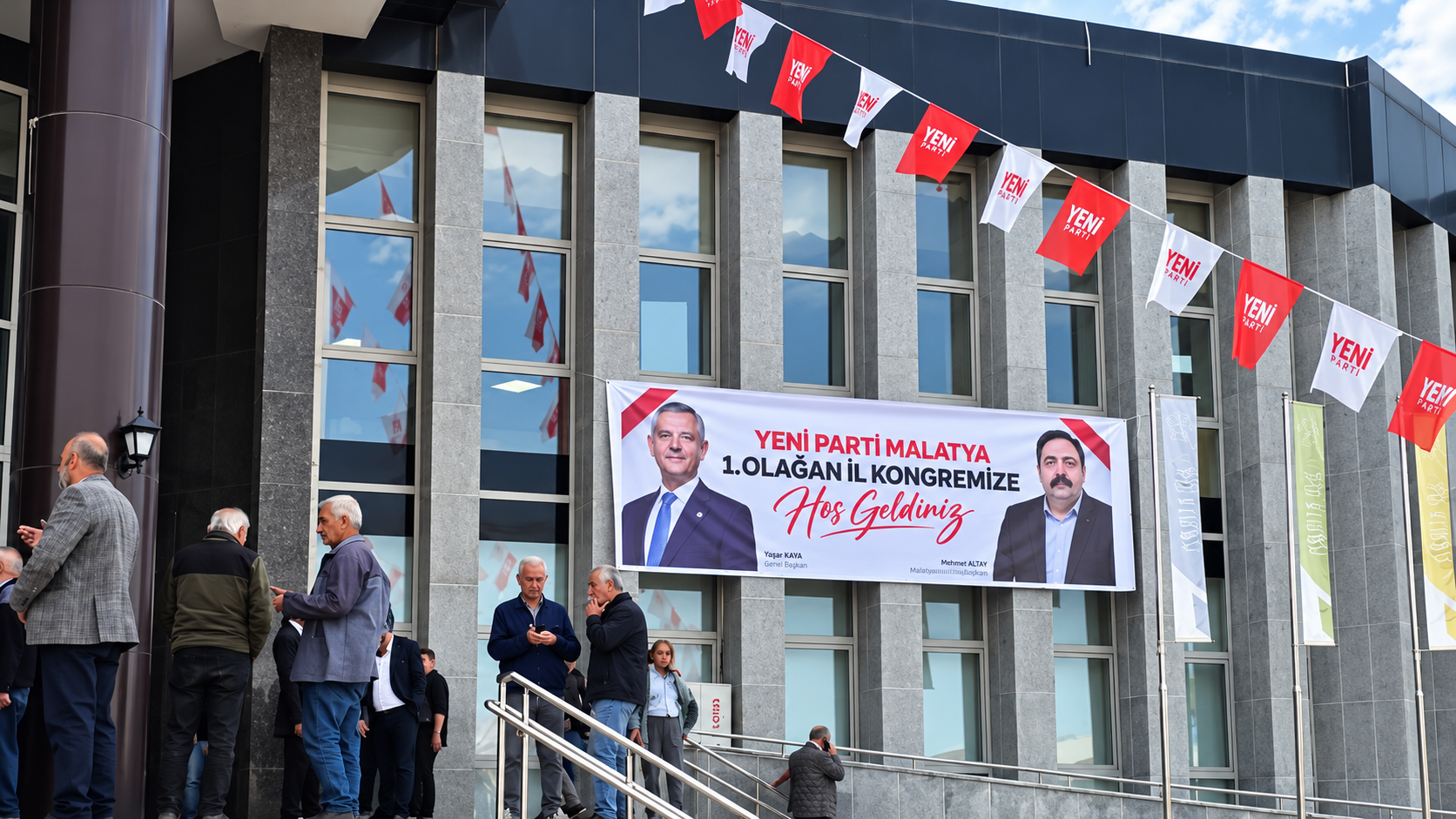 YENİ Parti Malatya 1. Olağan İl Kongresi gerçekleştiriliyor: Basri İlhan tek aday, 56 kişilik yönetim listesi belli oldu